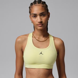 Nike Jordan Womens Jordan Sport -Support Padded Jumpman Bra in Green | FB6872-331