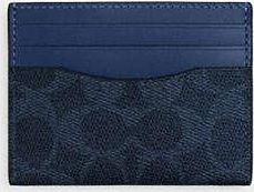 Coach Mens Card Case in Blue | PVC