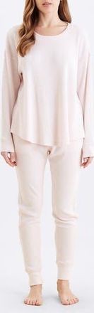 Papinelle Sleepwear Waffle Knit Pajamas in Winter Rose at Nordstrom Rack, Size X-Large