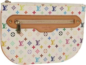 Louis Vuitton Pre-owned Clutches, female, White, Size: ONE SIZE Pre-owned Canvas Pouch