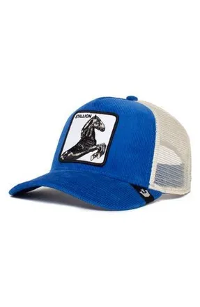 Goorin Brothers Sly Stallione Horse Patch Trucker Hat in Blue at Nordstrom Rack