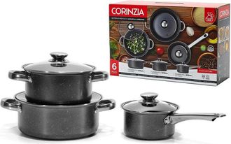 Trade Shop Trade Shop - Conjunto De Utensilios De Cocina De Acero Al Carbono De 6pz 6pc