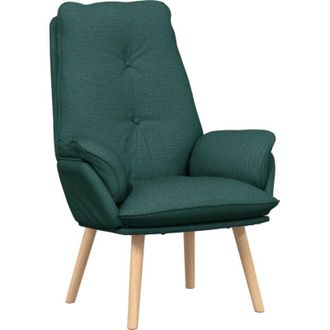 vidaXL Silla Relax Verde Oscuro 69 X 74 X 93 Cm Tela Vidaxl