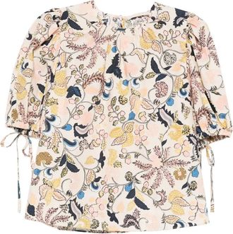 Ulla Johnson T-shirt a fiori - Toni neutri