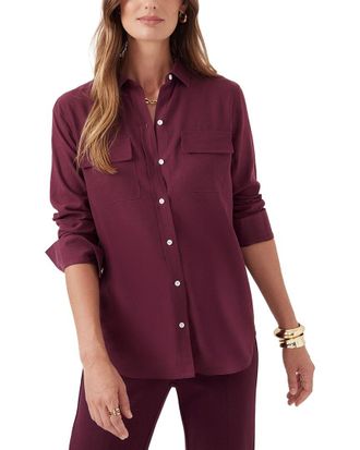 J.McLaughlin J. McLaughlin Miris Silk Blouse