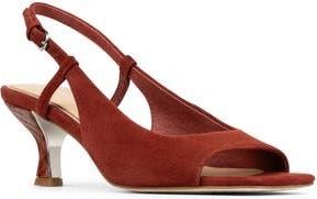 Donald J Pliner Grinn Peep Toe Slingback Sandal in Redwood at Nordstrom Rack, Size 7.5
