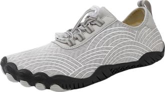 Generic Water Shoes Barefoot Trail Shoes Barefoot Shoes for Men Casual Ladies Women Hiking Water Shoes Aquatic Sneaker Shoe Man Tenis Masculino(Gray,37)