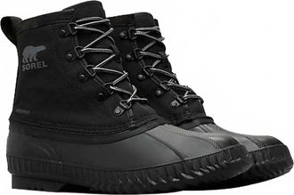 Sorel Mens Cheyanne Ii Short Nylon Rubber Boots In Black