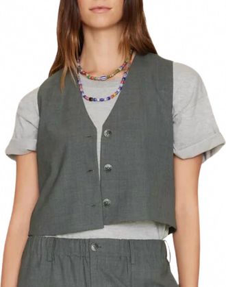 Xirena Womens Vinny Vest In Charcoal Melange