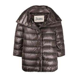 Herno Brown Nylon Ultralight Jacket - female - Herno - Winter Jackets - Brown - XS - Jackets