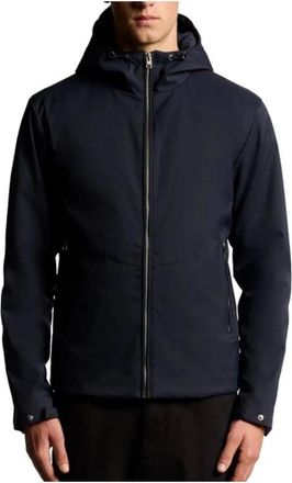 Lyle & Scott Waterafstotend Gewatteerd Jack - Heren - Regenjassen - Blauw - S - Polyester - Jassen