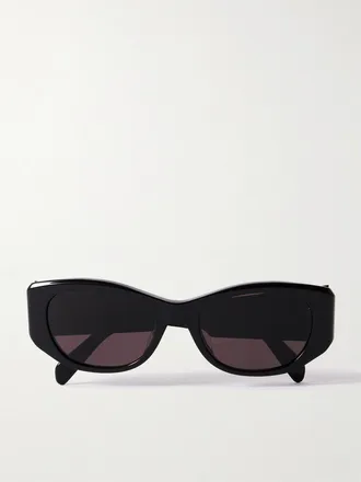 Celine Occhiali Da Sole In Acetato Con Montatura Cat-eye - Nero