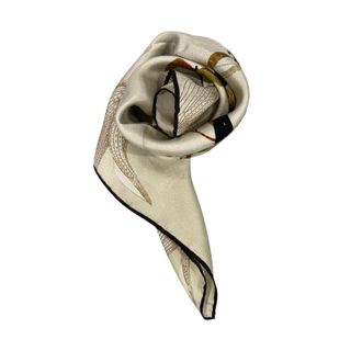 Borbonese Beige Zijde Dames Sjaal