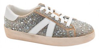 Corkys Footwear Womens No Chaser Sneaker In Clear Rhinestones