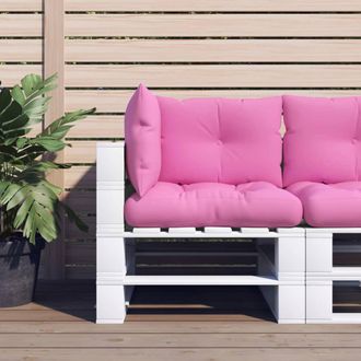 vidaXL Cojines Para Pal&eacute;s 3 Piezas Tela Oxford Rosa Vidaxl