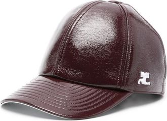 Courr&egrave;ges Logo-embroidered Patent Cap