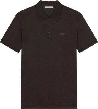 Givenchy Logo Katoenen Poloshirt - Heren - Polos - Zwart - L - Katoen - Tops
