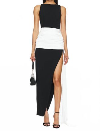 NBD Zafinah Gown In Black & White
