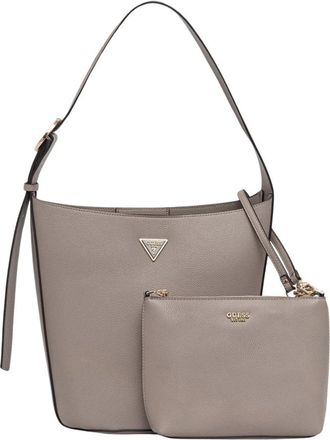 Guess Meridian Tote - Dames - Schoudertassen - Beige - ONE Size - Leer - Tassen