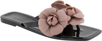 BCBGeneration Lulu Flip Flop in Black/Adobe Rose at Nordstrom, Size 10