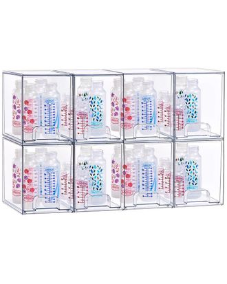 Sorbus Stackable Clear Acrylic Set Of 8 Storage Drawers