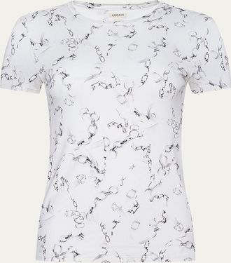 L'agence Ressi Short-Sleeve Chain Tee