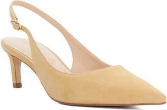 Dune London Celinna Pointed Toe Slingback Pump in Sand at Nordstrom, Size 10Us
