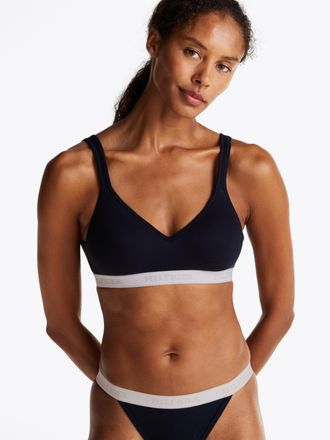 Tommy Hilfiger Bralette-BH BRALETTE LIFT, Damen, Gr. XL (42/44), N-Gr, blau (desert sky), Jersey, Obermaterial: 57% Baumwolle, 38% Polyester, 5% Elasthan, TOMMY HILF