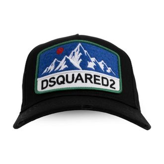 Dsquared2 Baseball Cap - Heren - Petten - Zwart - ONE Size - Katoen - Accessoires