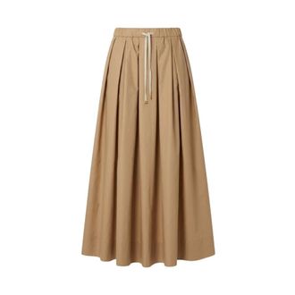 Max Mara Dames, Rokken, Bruin, Maat: S Katoen