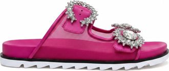 Bibi Lou Womens Biarritz Open Toe Slides In Pink