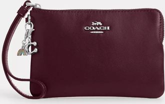 Coach Boxed Corner Zip Wristlet With Charms