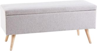 Maisons du monde Banco ba&uacute;l vintage gris y hevea