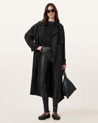 AllSaints Cora High-Rise Faux Leggings