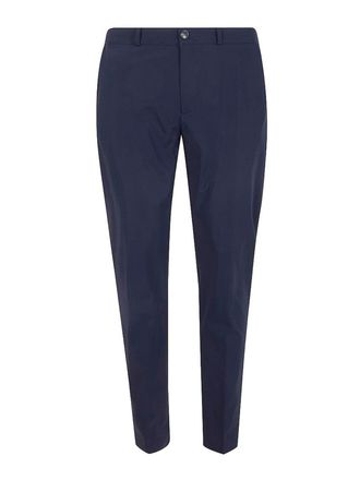 Roberto Ricci Design Slim-Fit Blue Trousers With Logo