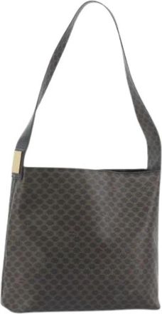 Celine Pre-owned Macadam Canvas Shoulder Bag - Dames - Vintage Schoudertas - Bruin - ONE Size - Vintage