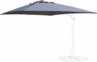Alice's Garden Lona protectora para 3x4m sombrilla, gris