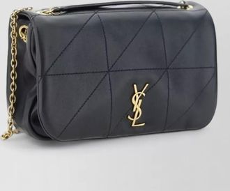 Saint Laurent jamie lambskin leather clutch bag