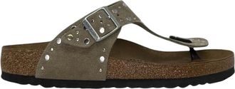 Birkenstock Flip Flops, male, Gray, Size: 4 US Gizeh Rivet