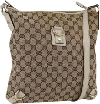 Gucci Pre-owned Cross Body Bags, female, Beige, Size: ONE SIZE Pre-owned Vintage Shoulder Bag