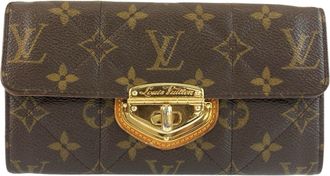 Louis Vuitton Brown Pvc Long Wallet (Bi-Fold) (Pre-Owned)