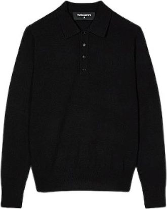 Patrizia Pepe Tops, Heren, Zwart, XL, Polo Shirt