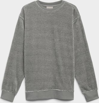 Super Massive Shop Mens Solid chenille knit sweater