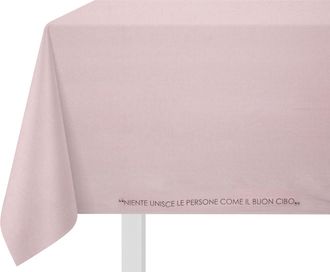 KASANOVA Tovaglia 140x180 cm scritta Quotes malva