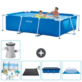 Intex Piscina Con Estructura Rectangular - 260x160x65 Cm - 7-piezas S21113