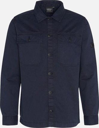 Barbour Mens Barbour International Arlo Garment Dyed Overshirt Navy - Size: 42/Regular