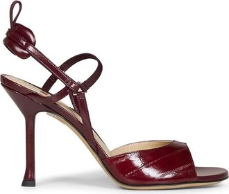 Fendi Very Colibr&igrave; Sandal - Dames - Sandalen met hakken - Rood - 41 EU - Leer - Schoenen