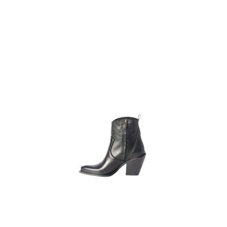 M&eacute;tisse Xd798 Texan Enkellaarzen - Dames - Schoenen - Zwart - Maat: 37 EU Leer
