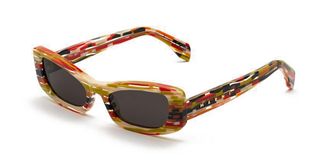 Marni Nyama Stripes DPO Mens Sunglasses Green Size 54