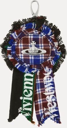 Vivienne Westwood Rosette Charm Embroidered Tartan Multicolour One Size Unisex